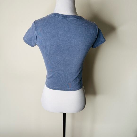 Brandy Melville Newport Rhode Island Blue Baby Tee - Picture 4 of 5